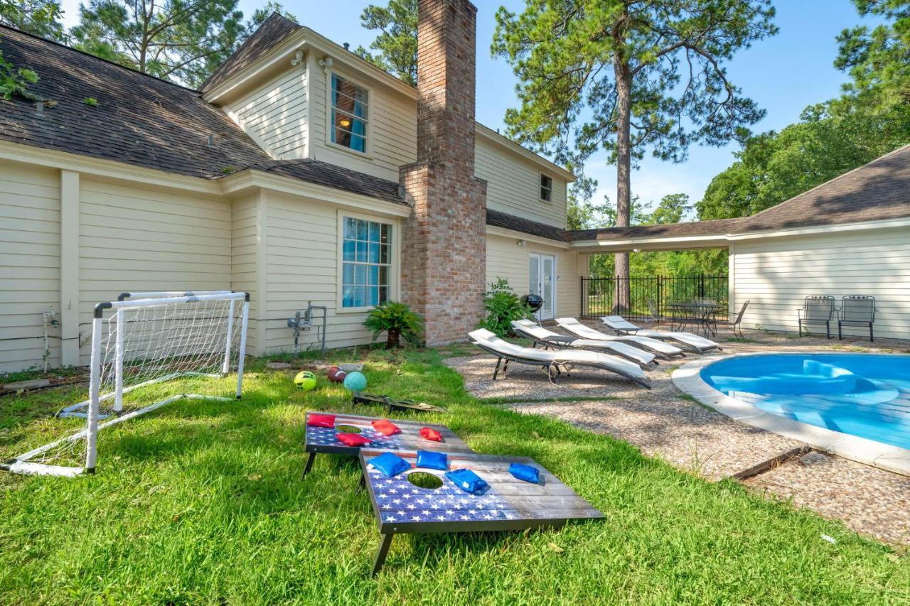 Villa Pool Oasis Games Wifi Bbq Yard Sleep 16 à Houston Extérieur photo